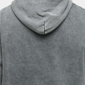 Sweat à capuche unisexe vintage décontracté en polaire avec impression numérique brodée 100% coton, coupe oversize - Product Image 5