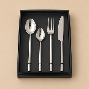 Juego de Servidores de Ensalada Celebrate, Cuchara y Tenedor de Metal para Servir, en Caja de Regalo, Aptos para Lavavajillas, Vajilla Moderna - Product Image 6