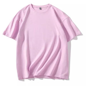 T-shirt à épaules tombantes très tendance, de haute qualité, surdimensionné, long, streetwear, coton, fibre de bambou - Product Image 2