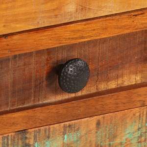 Soporte de TV de Madera Reciclada Sólida y Diversa, 31.5 x 11.8 x 15.7 Pulgadas - Product Image 6