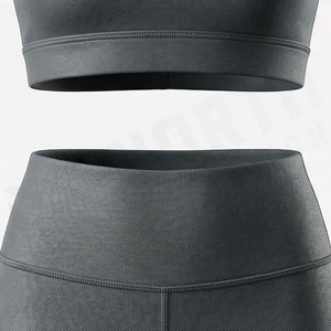 Conjunto de Yoga para Mujer, Talla Grande, de Secado Rápido, Cintura Alta, Ecológico, Transpirable, Dos Piezas, Ropa Deportiva para Gimnasio - Product Image 5