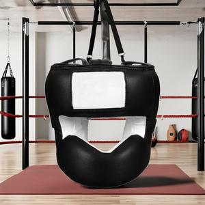 High Quality Custom Logo Full Face Leather Head Guard for Boxing and Safety Training Gear Wholesale price cheap rate RL-HG-47 - Product Image 1