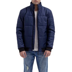 Chaqueta Acolchada Impermeable y Transpirable para Hombre con Cierre, Color Sólido, Manga Larga, Cuello Alto para Invierno - Product Image 2