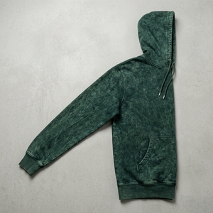 เสื้อฮู้ดดี้ผ้าคอตตอนผสมโพลีเอสเตอร์สำหรับผู้ชาย แบบย้อมสีเอซิด ปรับแต่งได้ตามต้องการ สวมใส่สบาย คุณภาพพรีเมียมยอดนิยม - Product Image 4