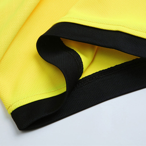 Uniforme de Fútbol Personalizado para Hombre, 100% Poliéster, Jersey Verde Lima Neón con Ribete Negro, Conjunto de Entrenamiento de Fútbol - Product Image 3