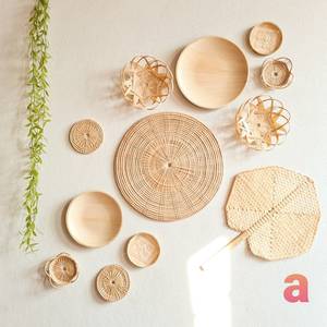 Prix pas cher 2023 Tien Phong artisanat tenture murale décor panier bambou fait main panier décor maison hôtel cadeau - Product Image 3