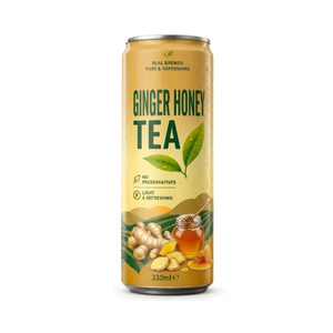 Té Adelgazante Orgánico de Jengibre y Miel, Listo para Beber, con Sabor Natural, en Lata, para Venta al por Mayor - Product Image 1