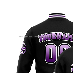 100% Wool Graduation Varsity <b>Jacket</b> with Custom Embroidery Personalized Stand Collar Windproof Letterman Coat for Schools - Product Image 3
