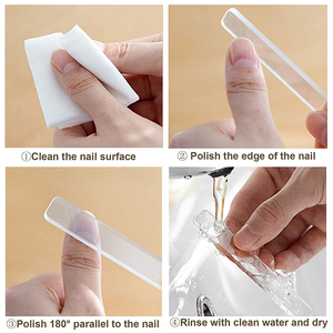 Professional <b>Glass</b> Nail <b>File</b> 240 Grit Double-Sided Reusable Sandpaper Nail Care Tool with High and Good Quality - Product Image 2