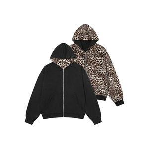 Sudadera con capucha y cremallera para hombre, de corte regular, mezcla de algodón, estilo chaqueta. - Product Image 1