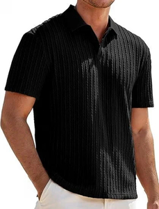 Chemise d'été pour homme 100% coton avec poche, logo frontal, décontractée, respirante, manches courtes, nouvelle collection 2026 - Product Image 2