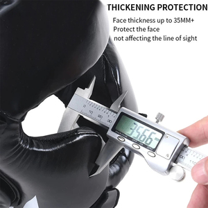 <b>Head</b> Guard, a Complete Package for MMA and Kickboxing Trainees, Muay Thai Boxing Safety <b>Head</b> Guard for Men - Product Image 4