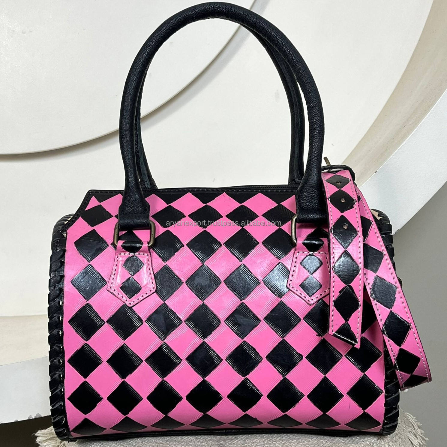 Black & Pink Checkered