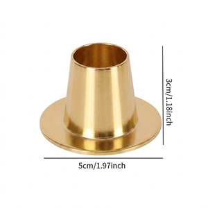 Portavelas Vintage de Estilo Europeo, Decoración Nórdica para el Hogar, Romántico, sin Llama, para Bodas, Cenas Navideñas - Product Image 2