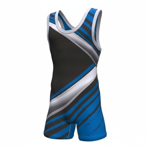 Custom New Arrival Sublimation Men's Wrestling <b>Singlets</b> Custom Colors Front Logo Breathable Quick Dry High Quality - Product Image 2