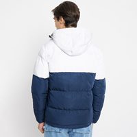 Veste matelassée à capuche classique pour homme, style streetwear, fermeture éclair, hiver, extérieur, épaisse, isolée, imperméable, personnalisable OEM