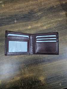 Portefeuille vintage en cuir véritable avec bracelet détachable, porte-cartes fin fait main pour hommes et femmes - Product Image 3