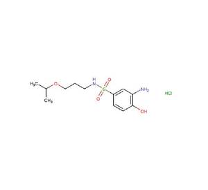 Clorhidrato de 3-amino-4-hidroxi-N-[3-(1-metiletoxi)propilbenzenosulfonamida - Product Image 1