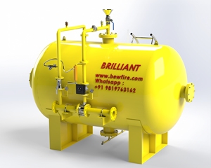 Réservoir à mousse horizontal et vertical BRILLIANT pour lutte contre l'incendie, contrôleurs de rapports multiples, personnalisable, en acier inoxydable, 200L-20000L - Product Image 3