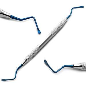 Curetas Dentales de Alta Precisión, Ergonómicas, de Acero Inoxidable, Instrumentos Manuales para Periodoncia - Product Image 1