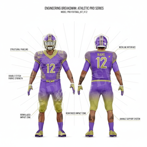 Lightweight Solid Plain Color American Football Uniform Jersey Pants <b>Set</b> Professional Sportswear Tournament OEM ODM Football Kit - Product Image 2