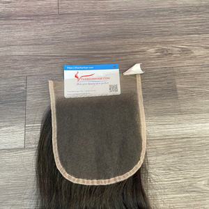 Super venta precio negro recto Frontal encaje 100% extensiones de cabello vietnamita de alta calidad sin enredos sin desprendimiento grande en stock - Product Image 4
