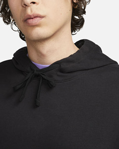 Sweat-shirt à capuche noir pour homme, coupe classique, coupe-vent, jersey de coton, pull décontracté avec poche avant, vêtements d'hiver - Product Image 4