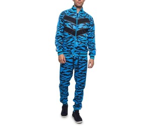 Conjunto Deportivo para Hombre 2026, Estampado de Tigre Azul, Cierre Completo, Transpirable, Poliéster, Manga Larga, Corte Regular, para Primavera - Product Image 1