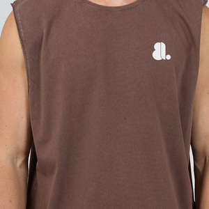 เสื้อกล้ามออกกำลังกายทรงเข้ารูปสำหรับผู้ชาย ผ้าถักคอตตอน/ใยไผ่ แห้งเร็ว ลายการ์ตูน สไตล์ไฮสตรีท - Product Image 2