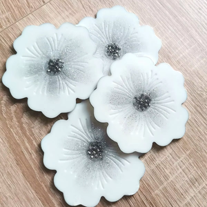 Wholesale Handmade Resin <b>Coasters</b> <b>Set</b> Marble Style Decorative Home Gift by blossom craft india - Product Image 1