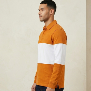 Chemises polo à col rabattu pour hommes, manches longues, boutonnées, légères, style streetwear d'été pour hommes - Product Image 3