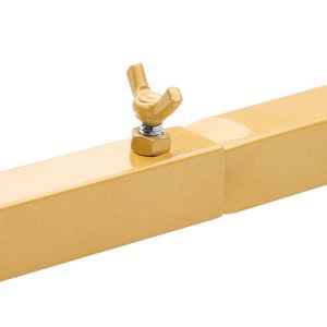 Set di 2 Supporti ad Arco in Metallo Dorato con Copertura, 2,2 m e 1,8 m, Struttura Stabile e Facile Montaggio per Feste - Product Image 4
