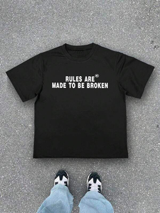 T-shirts pour hommes en coton 100% avec impression graphique vintage DTG, coupe et couture personnalisées, épaules tombantes, lavage à l'acide - Product Image 4