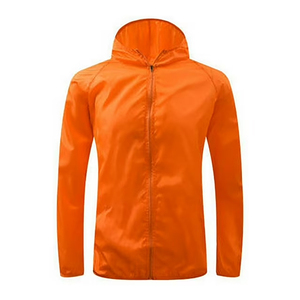 Rain <b>Coat</b> Couple Winter Casual Workout Athletic Orange Windbreaker Men's Anorak Canvas Stand Lightweight Bicycle Waterproof - Product Image 1