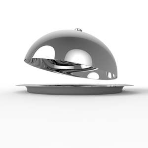 Plateau de service avec couvercle en dôme/plat couvert plaqué argent vintage/couvercle alimentaire dôme assiette de service plat à manger plateau pour hôtel - Product Image 1