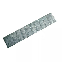 Burraq OEM Couteau à fabriquer sur mesure en acier Damas de 12 pouces, lame non réglable sans manche, 1 lame personnalisée