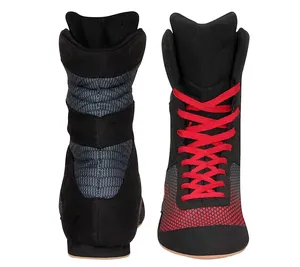 Professional Boxing Footwear Lace-Up Closure Flexible Design Breathable Lightweight Athletic Shoes for Daily Training - Product Image 3