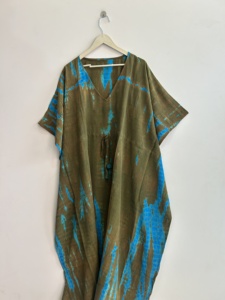 Caftán de Seda Reciclada Surtido, Vestido Maxi Vintage para Mujer, Vestido de Lujo Estilo Bohemio - Product Image 3