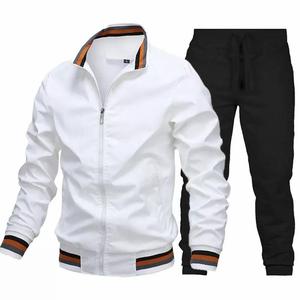 Ensemble de survêtement unisexe 2-en-1 en polaire à capuche, avec fermeture éclair, manches longues, décontracté, respirant, imprimé uni, pantalon et veste, tenue d'hiver - Product Image 4