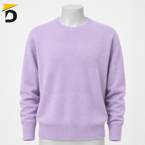 Darsa Impex Men Cashmere <b>Crewneck</b> <b>Sweater</b> Anti-Wrinkle Breathable Quick Dry Features Smooth Hand Feel Classic Neckline - Product Image 1