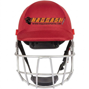High Quality Naaqash Sports <b>Cricket</b> <b>Equipments</b> Headgear Helmets Custom Made Hardball Protective Helmet with Latest Logo Design - Product Image 1