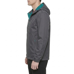 Custom <b>Men's</b> Winter Outdoor Sport Windbreaker Hooded <b>Jacket</b> Canvas Waterproof Breathable Reversible Quick Dry <b>Bike</b> Cycling Solid - Product Image 4