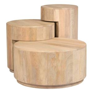 Mesa Auxiliar de Madera, Mesa de Centro Portátil, Construcción de Madera Sólida y Duradera, Diseño Ecológico, Fácil de Limpiar, para Hogar y Restaurante - Product Image 1