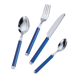 Latest Arrival of 100% Genuine Quality Customized Designs Silver Flatware Home and Hotel Usage <b>Waved</b> Handle Cutlery Set - Product Image 3