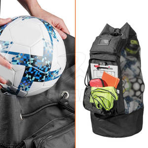 Sac à dos de football léger et écologique, unisexe, avec bretelles confortables, grand espace de rangement, en polyester - Product Image 2