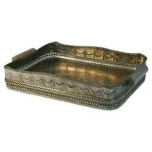 Plateau de service sophistiqué en laiton, plat décoratif en métal de qualité supérieure, vaisselle élégante pour la salle à manger, la maison, l'hôtel, le restaurant, les mariages et les événements. - Product Image 5