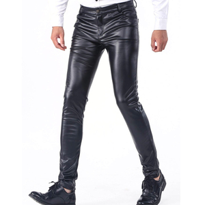 Pantalon en polyester pour homme, coupe slim, coupe droite, décontracté, streetwear, construction durable, design confortable, mode moderne - Product Image 4