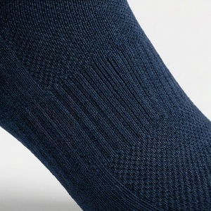 Chaussettes pour hommes, bleu marine, motif géométrique, tricotées, respirantes, coton, polyester, élasthanne, style classique d'automne - Product Image 5