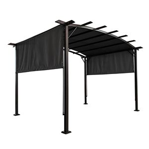 12X9 Ft esterno a baldacchino ombra in acciaio Pergola Gazebo per Patio riparo sole per giardini terrazzi W419S00033 per - Product Image 5