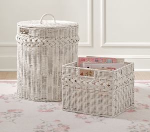 Premium Handwoven Rattan Storage Basket Elegant <b>Rustic</b> Decorative Organizer Basket for Modern Boho Farmhouse Home Stylish - Product Image 4
